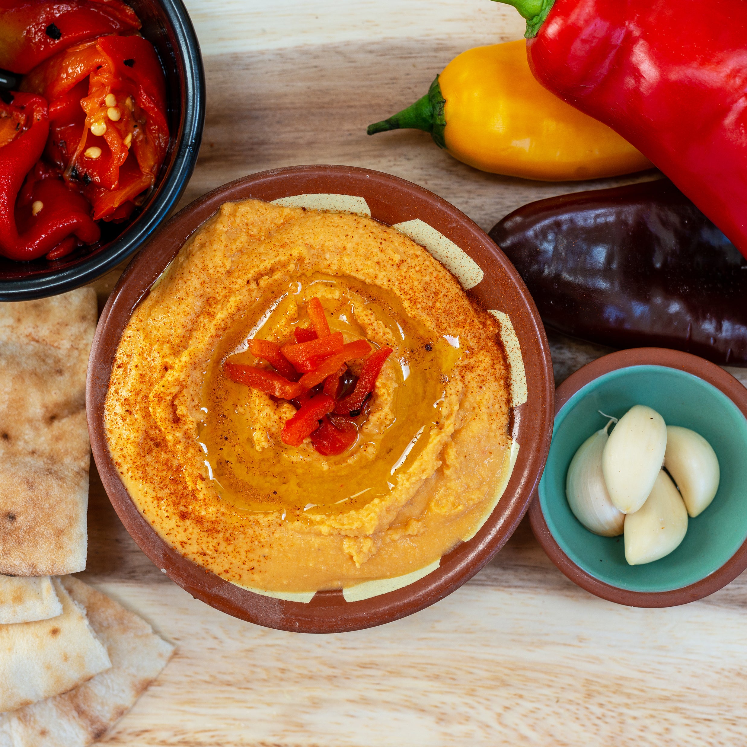Fire Roasted Red Pepper Hummus