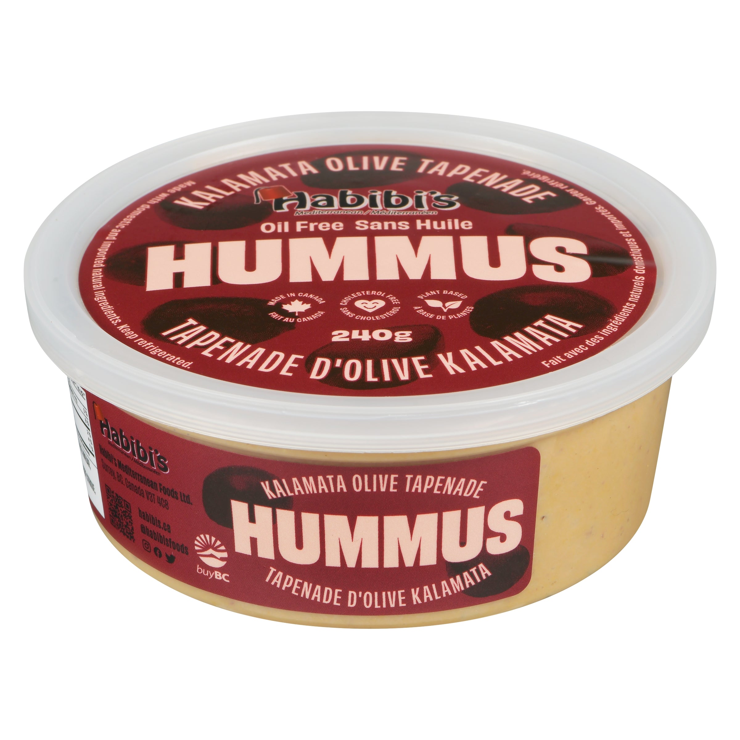 Kalamata Olive Tapenade Hummus - OIL FREE