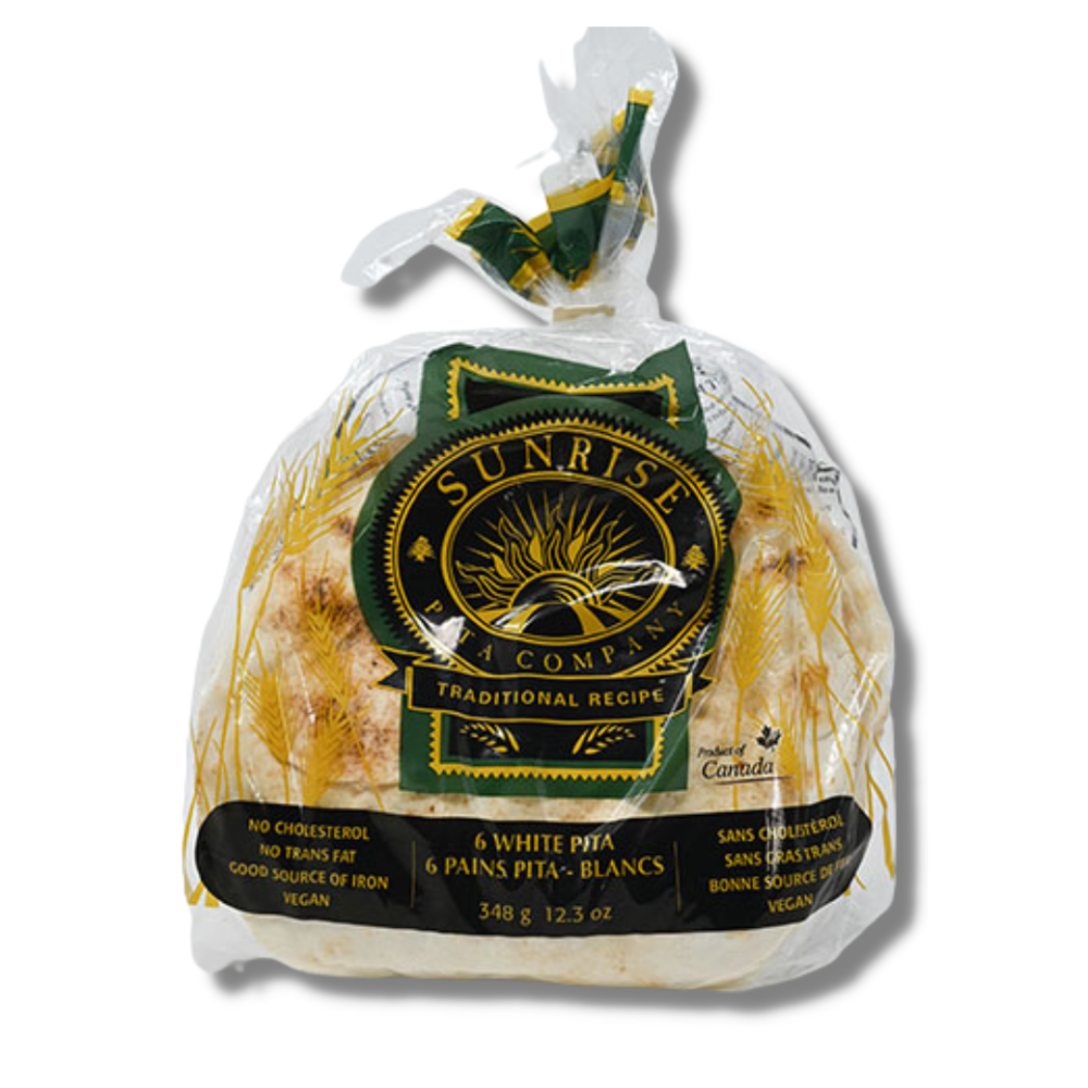 Sunrise White Pita - 8" 6 count